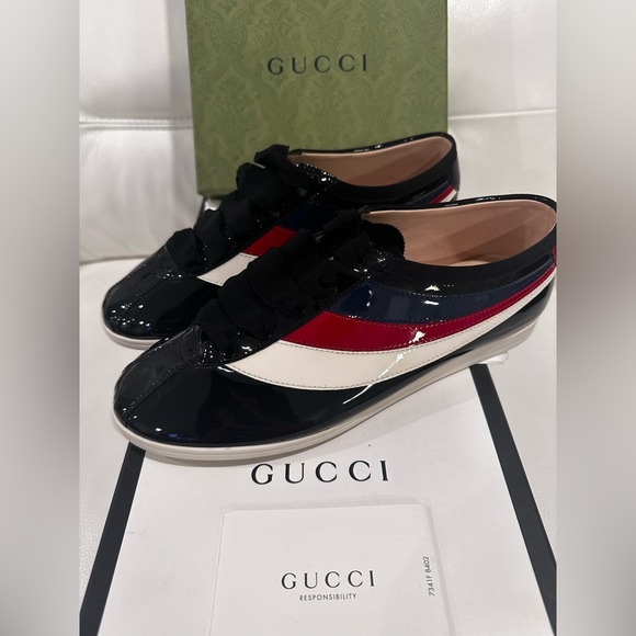 Gucci Patent Leather Sneakers
Gucci size 6.5 fit like a real USA size 9.5 women - Picture 4 of 13